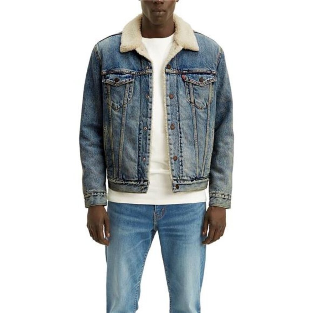 Men's Sherpa Lined Trucker Jacket (Also Available in Big & Tall)